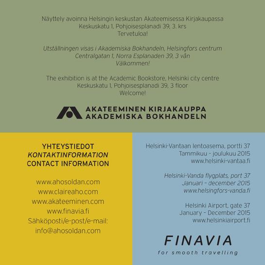 SIBELIUS & IMAGES OF FINLAND - PHOTO EXHIBITION FACTS, ACADEMIC BOOKSTORE AND HELSINKI AIRPORT, FINLAND
